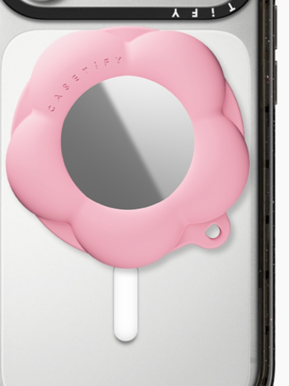 casetify - Candy Mirror Grip Stand - Pink Flower
